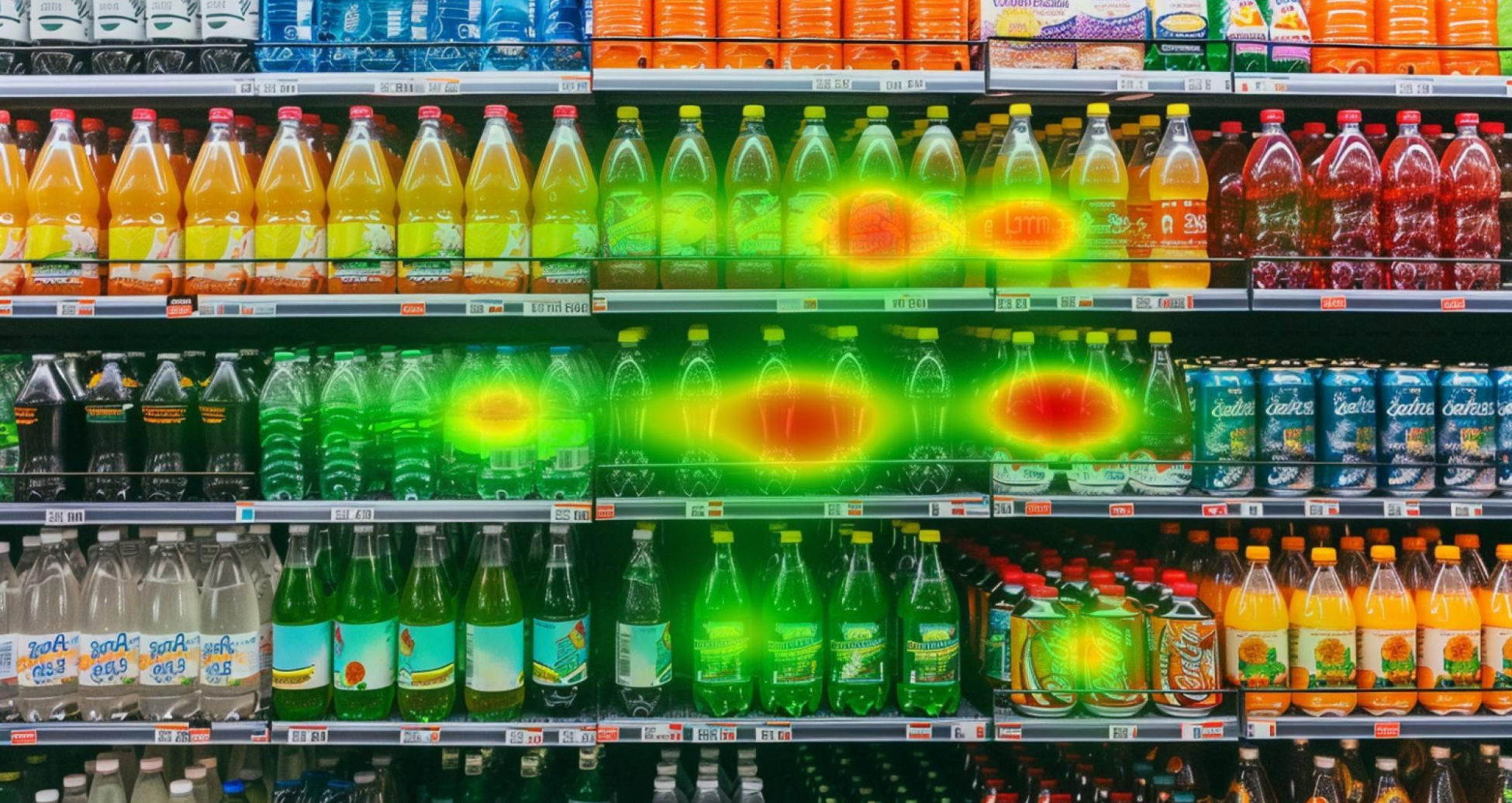 Branding allows products to stand out on a busy shelf. Those brands with higher levels of brand awareness may dominate in circumstances like this.